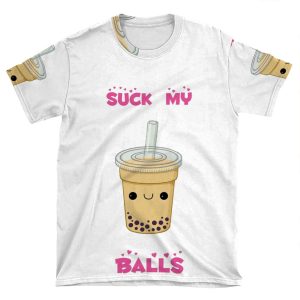 Bubble Tea! -Suck My Balls AOP T-shirt Tee