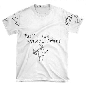 Buffy Will Patrol Tonight AOP T-shirt Tee