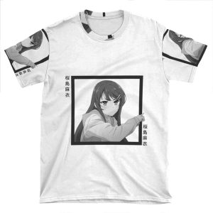 Bunny Girl Senpai Mai Box AOP T-shirt Tee
