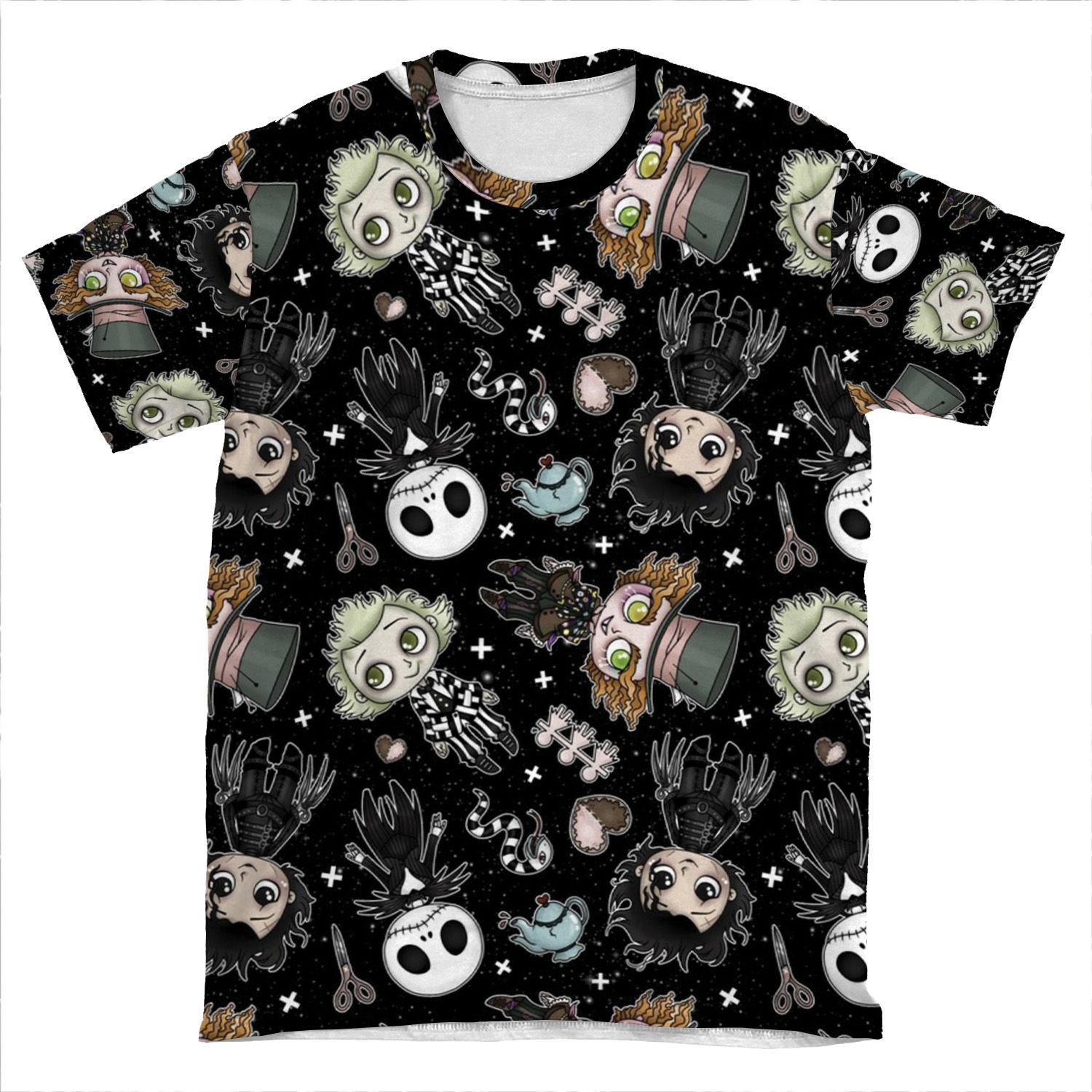 Burton Boys Collection In Black AOP T-shirt Tee