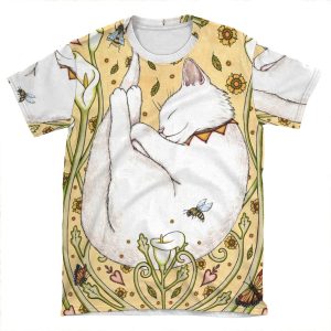 Butterflies And Bees AOP T-shirt Tee