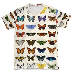 Butterflies Of North America AOP T-shirt Tee