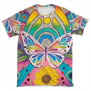 Butterfly Nectar By Aly Stinson AOP T-shirt Tee