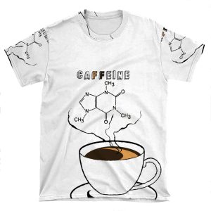 .Caffeine AOP T-shirt Tee