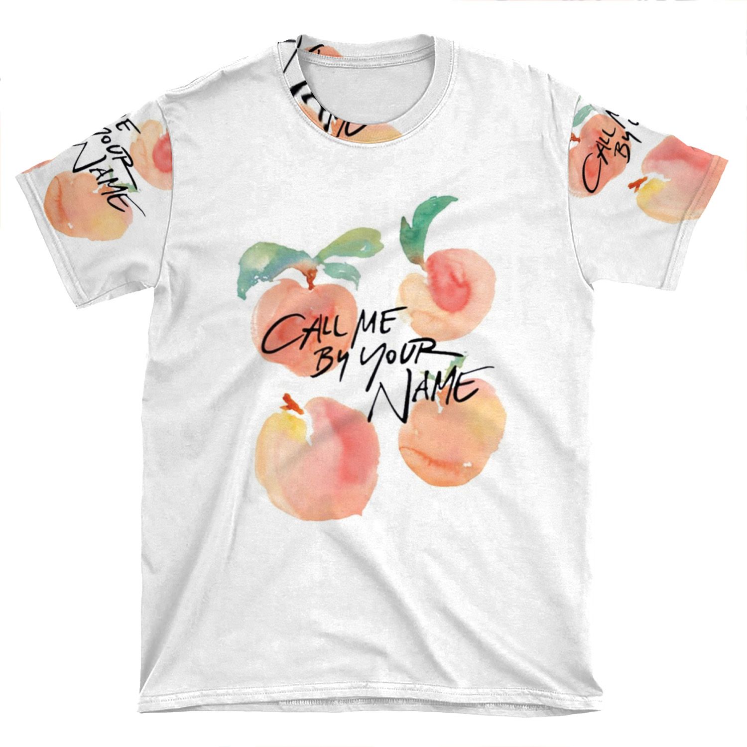 Call Me By Your Name - Peaches AOP T-shirt Tee