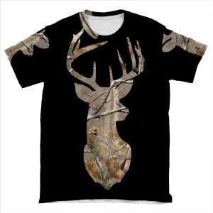 Camo Deer AOP T-shirt Tee