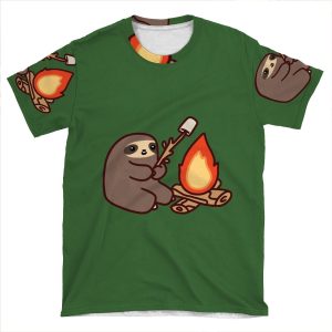 Campfire Sloth AOP T-shirt Tee