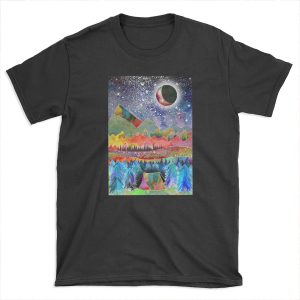 Camping under the moon T-shirt Tee