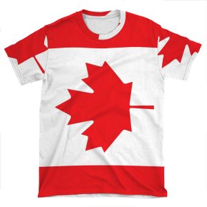 Canadian Flag Phone AOP T-shirt Tee