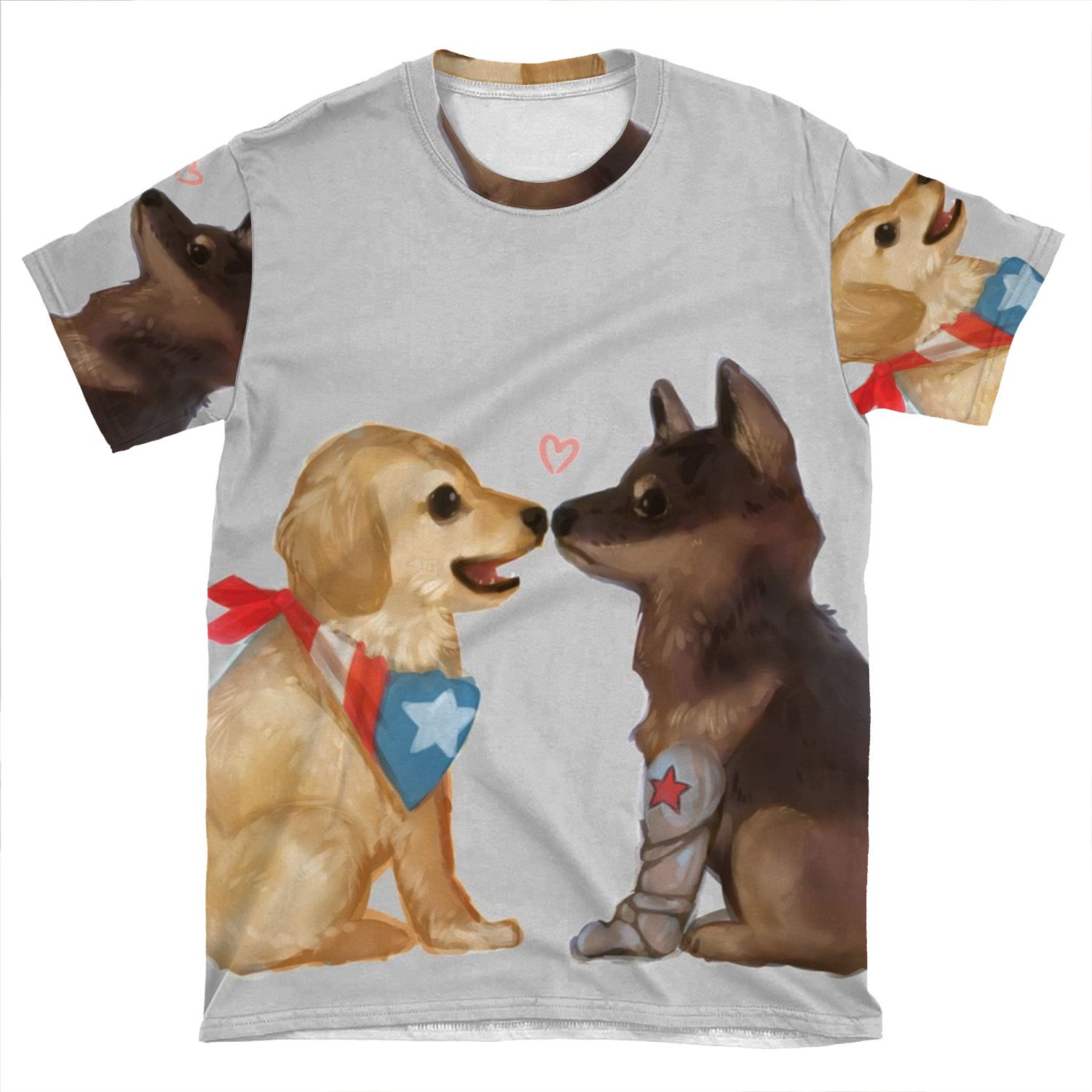 Cap & Bucky AOP T-shirt Tee