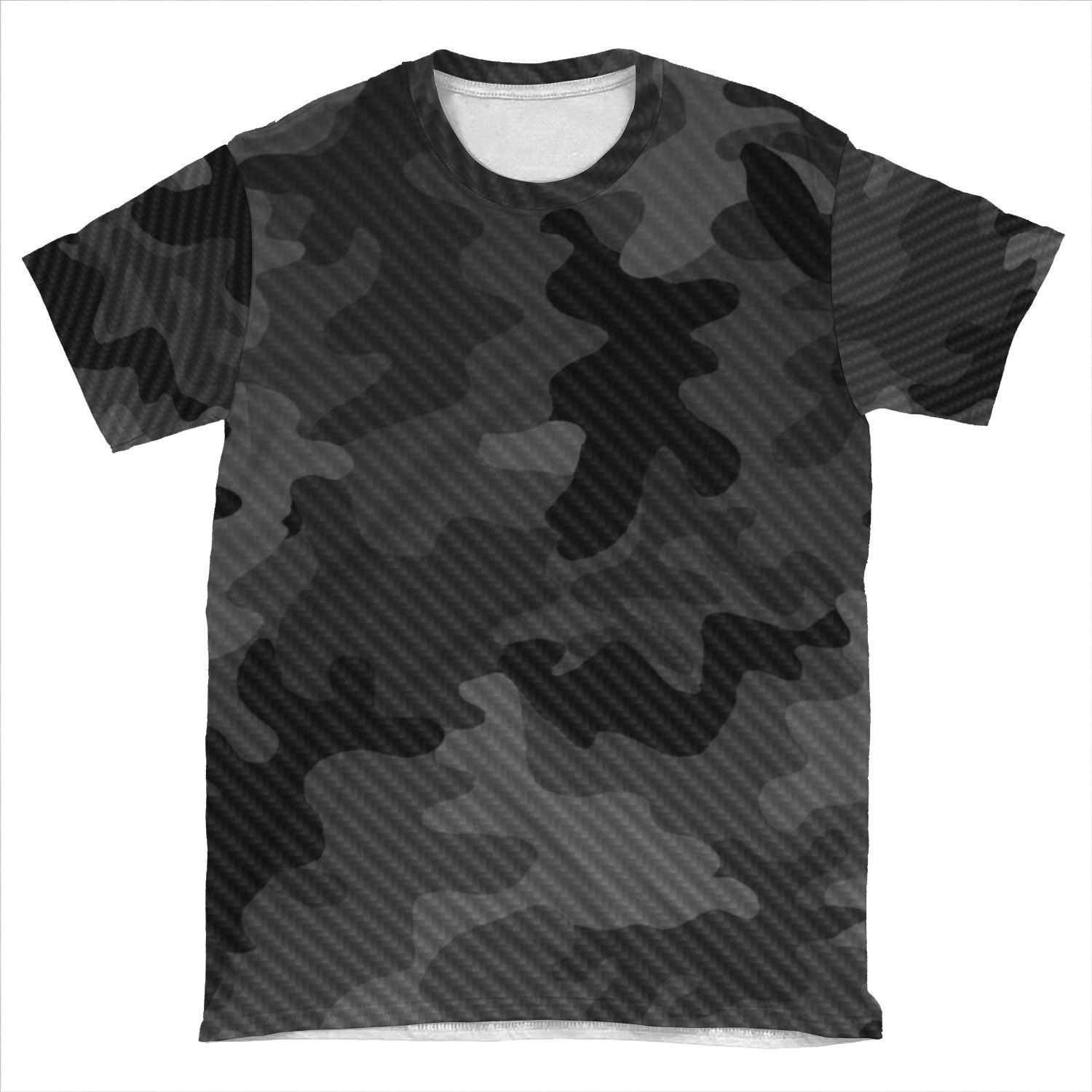 Carbon Camouflage Design AOP T-shirt Tee