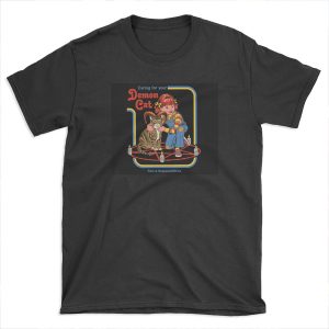 Caring For Your Demon Cat T-shirt Tee