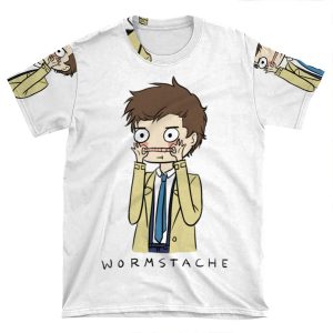 Castiel Wormstache AOP T-shirt Tee