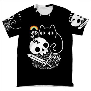 Cat & Stuff AOP T-shirt Tee