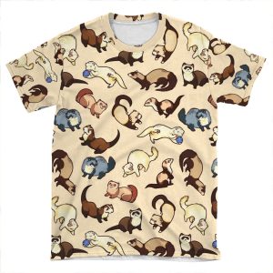 Cat Snakes AOP T-shirt Tee