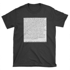 Catcher in the Rye Quote T-shirt Tee