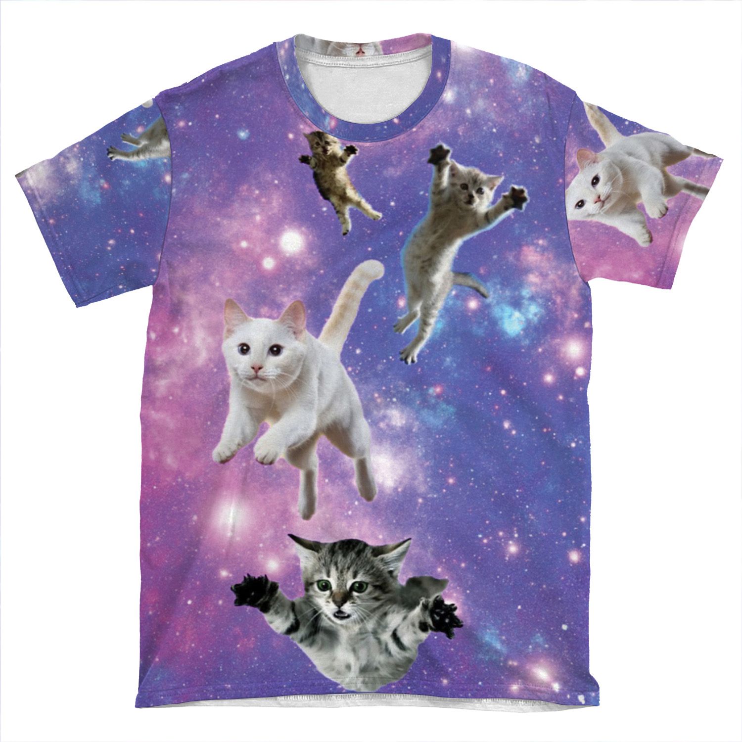 Cats In Space! AOP T-shirt Tee