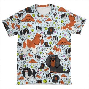 Cavalier King Charles Spaniel 2 AOP T-shirt Tee