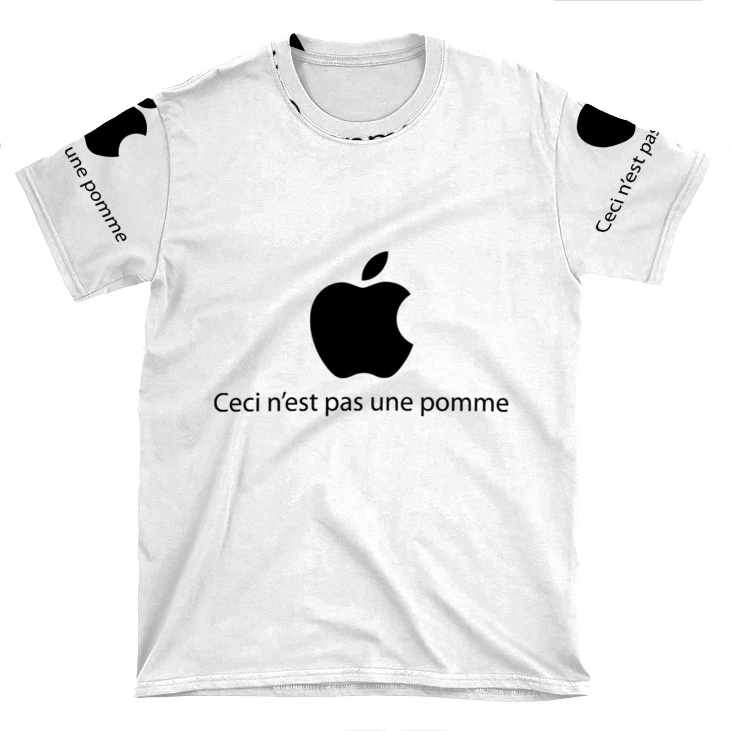 Ceci N'Est Pas Une Pomme AOP T-shirt Tee