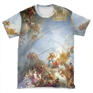Ceiling At Versaille Renaissance Painting AOP T-shirt Tee
