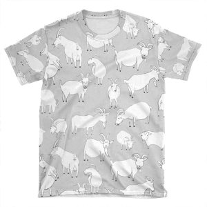 Charity Fundraiser - Grey Goats AOP T-shirt Tee