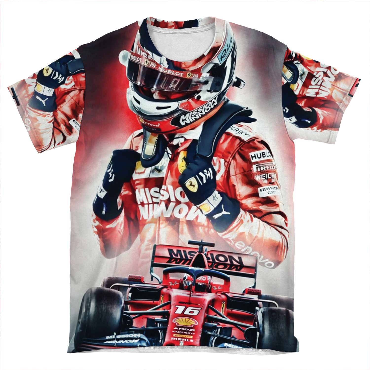 Charles Leclerc Poster AOP T-shirt Tee