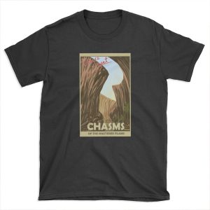 Chasms of the shattered plains travel poster T-shirt Tee