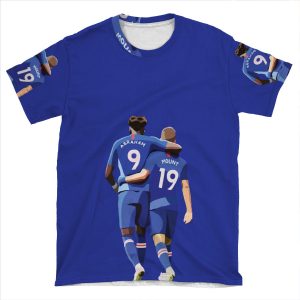 Chelsea & England's Tammy Abraham & Mason Mount AOP T-shirt Tee
