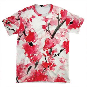 Cherry Blossoms AOP T-shirt Tee