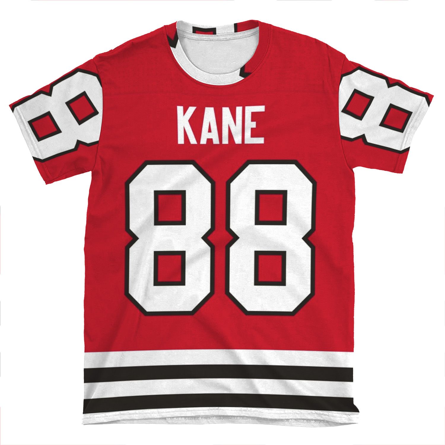 Chicago Blackhawks Patrick Kane Home Jersey Back Phone AOP T-shirt Tee