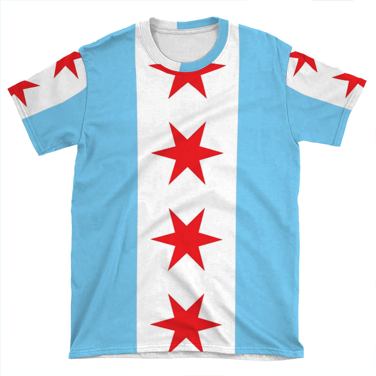 Chicago Flag AOP T-shirt Tee