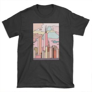 Chicago sunset by Sasa Elebea T-shirt Tee