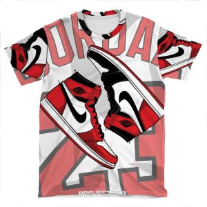 Chicago X Black Toe AOP T-shirt Tee