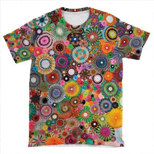 Childhood Dreams, A Colourful Spirograph Drawing! AOP T-shirt Tee