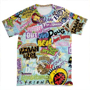 Childhood Tv AOP T-shirt Tee