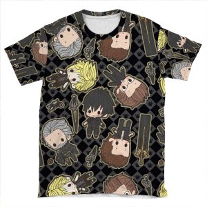 Chocobro Chibi +Dad AOP T-shirt Tee