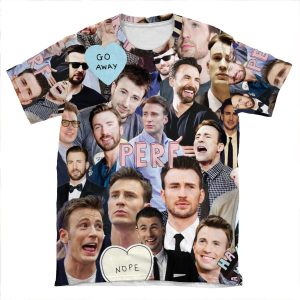 Chris Evans Collage AOP T-shirt Tee