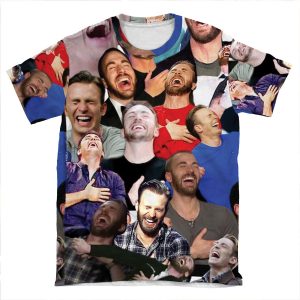 Chris Evans Laughing AOP T-shirt Tee