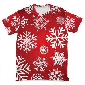 Christmas Snowflakes AOP T-shirt Tee