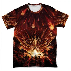 Chrono Trigger: Fire Rains From The Heavens [Chronicles Of Time] AOP T-shirt Tee