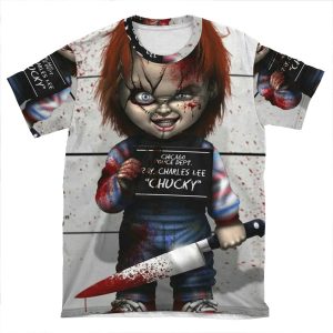 Chucky From Childs Play AOP T-shirt Tee