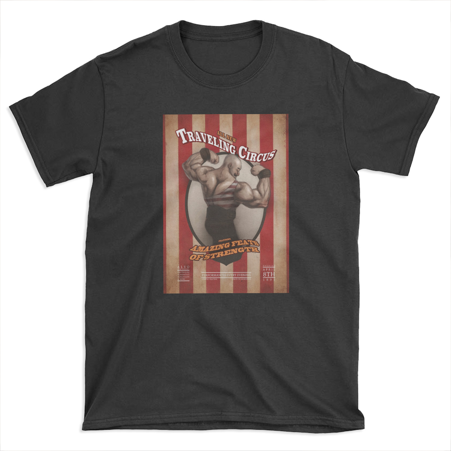 Circus Strongman T-shirt Tee