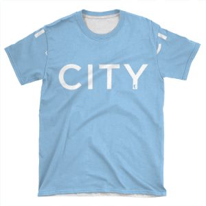 City | Sky Blue & White AOP T-shirt Tee