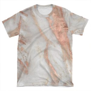 Civezza - Rose Gold Marble AOP T-shirt Tee