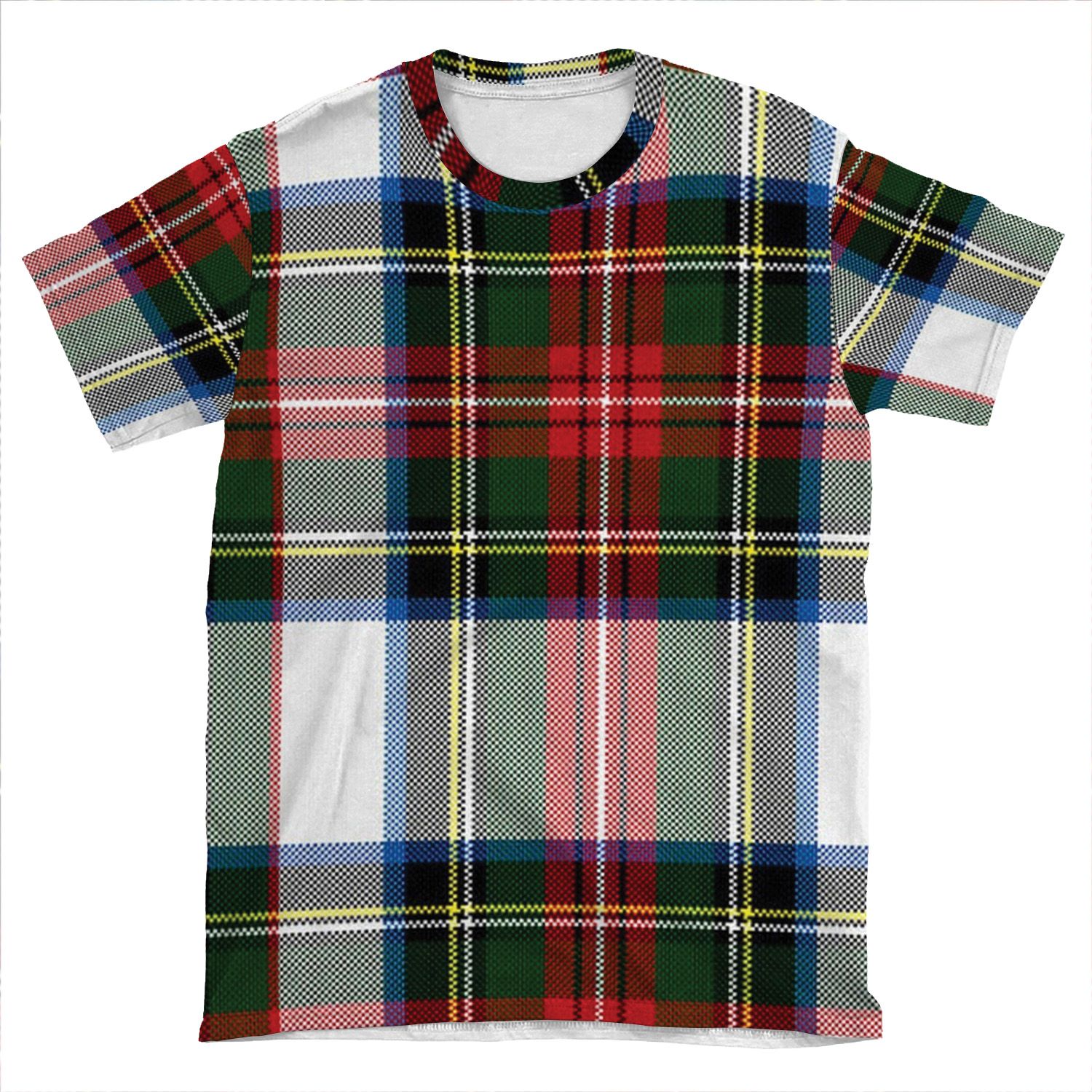 Clan Stewart Dress Tartan Plaid Pattern AOP T-shirt Tee