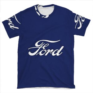 Classic Car Logos: Ford AOP T-shirt Tee