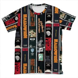 Classic Horror Movies AOP T-shirt Tee