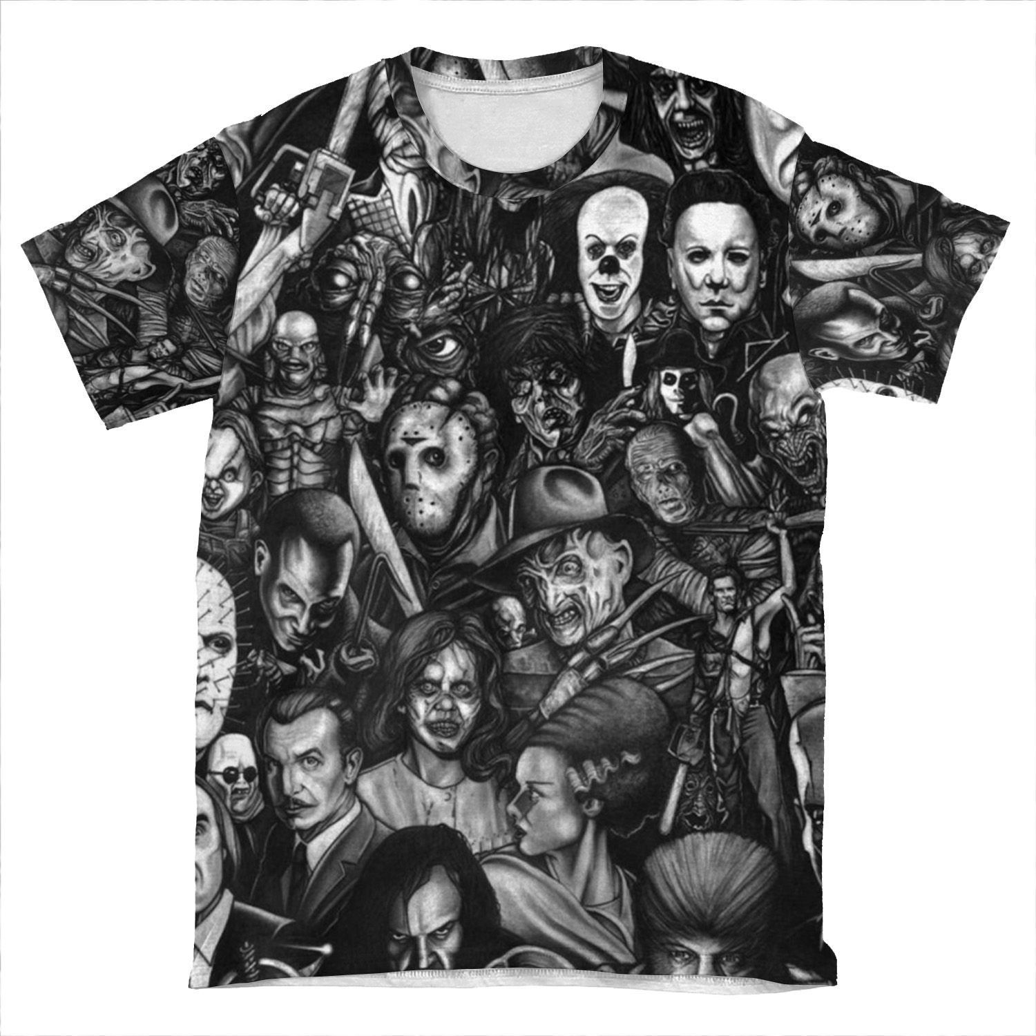 Classic Horror Movies V2 AOP T-shirt Tee
