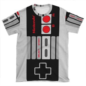 Classic Retro Nintendo Nes Controller I AOP T-shirt Tee