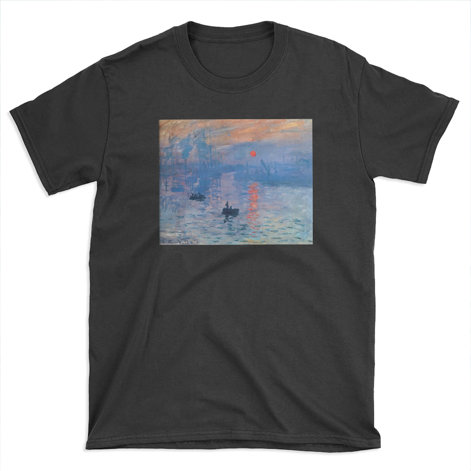 CLAUDE MONET, Impression, Sunrise. T-shirt Tee